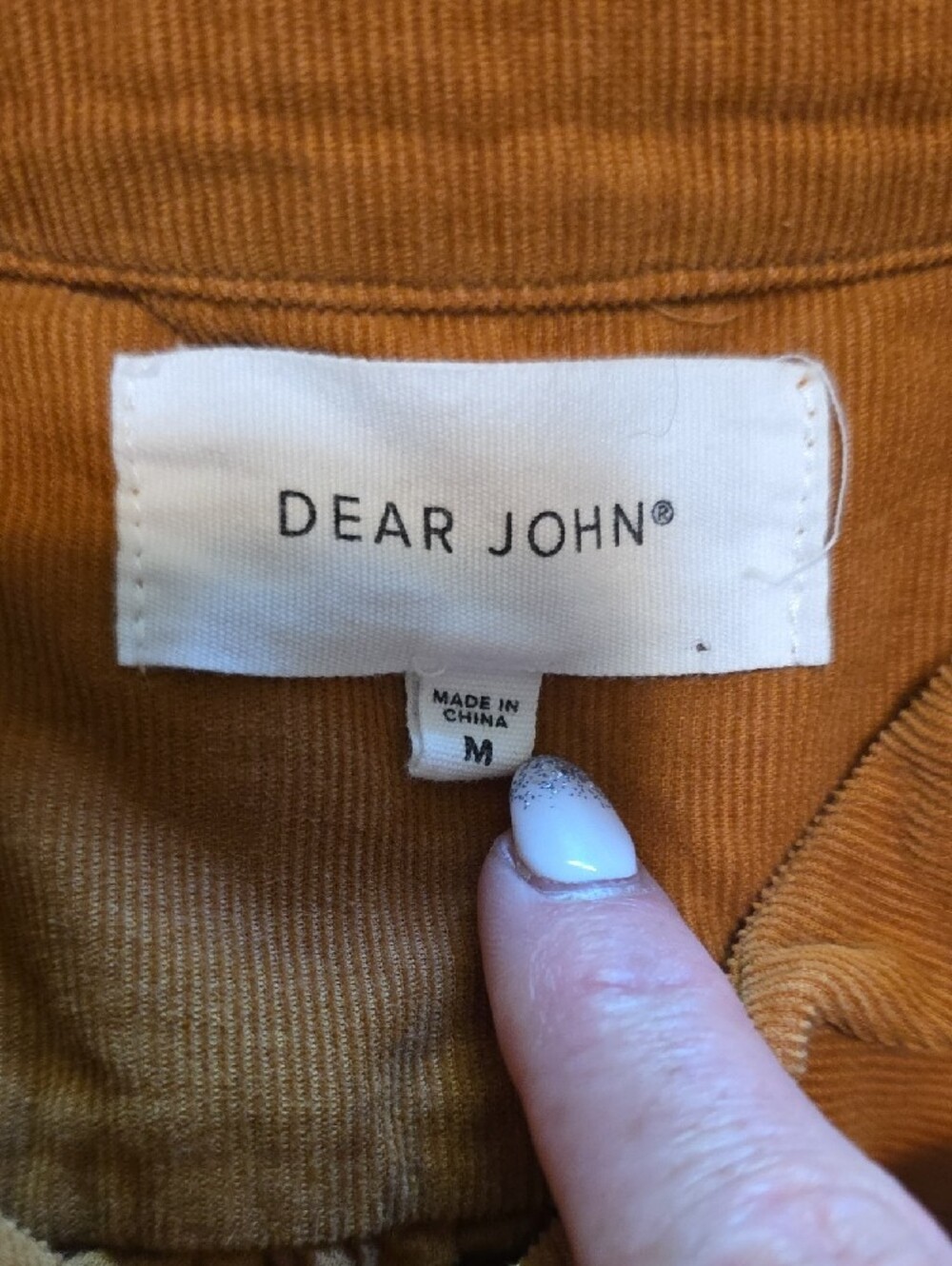 Dear John rust corduroy Dress - Picture 2 of 2